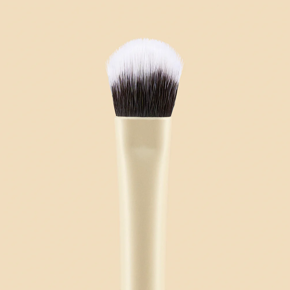 BROCHA DUO PLANA CREMA Y DIFUMINADORA