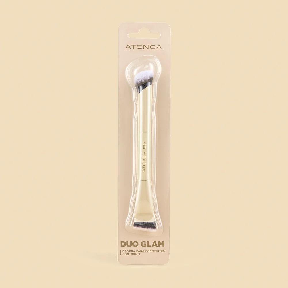 BROCHA DUO GLAM 07 PARA CORRECTOR Y CONTORNO