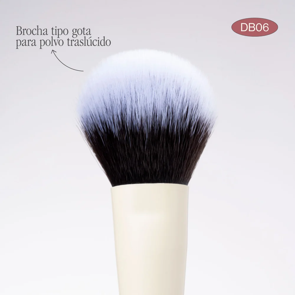 BROCHA DUO GLAM 06 PARA ILUMINADOR Y POLVO SUELTO