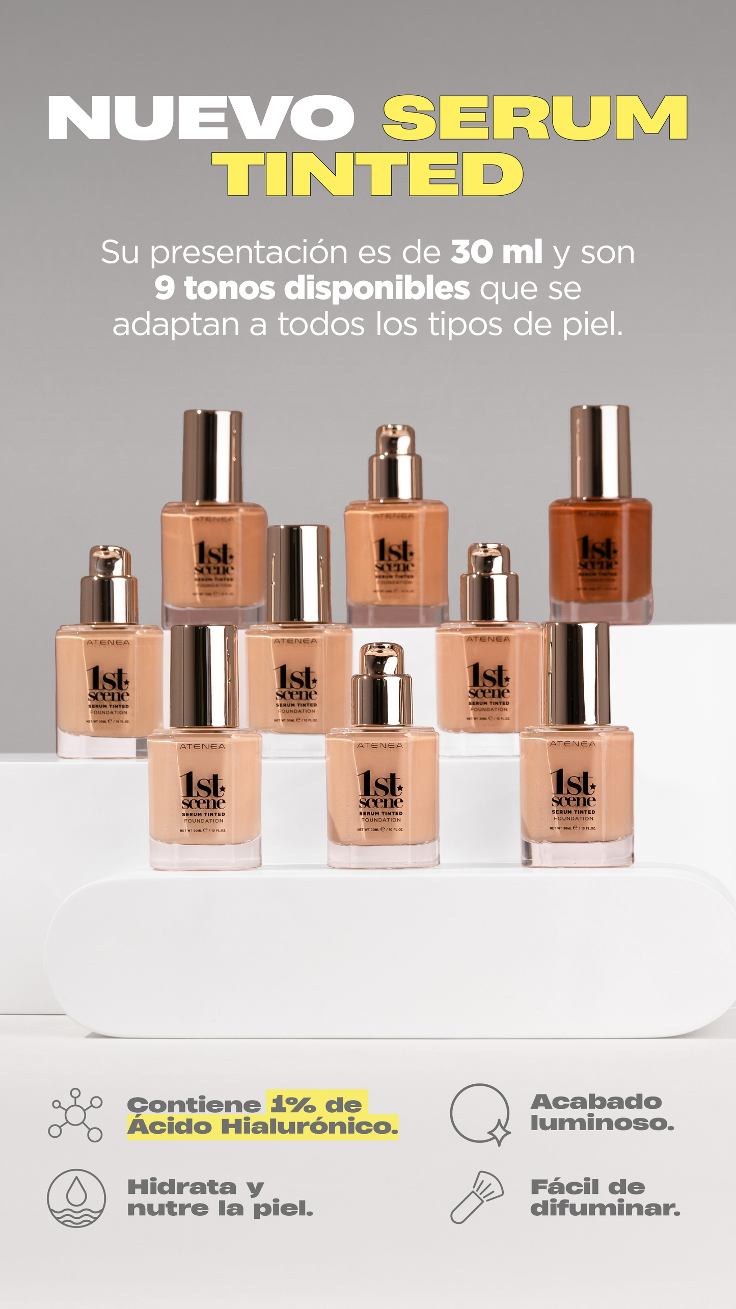 TINTA DE MAQUILLAJE | SERUM TINTED FOUNDATION