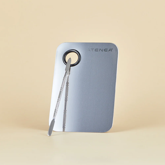 PALETA MEZCLADORA PLANA CON ESPÁTULA