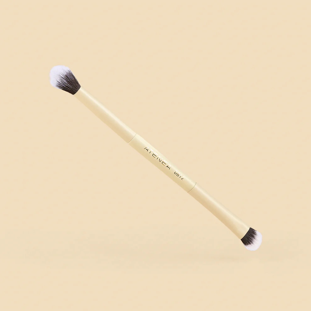 BROCHA DUO PLANA CREMA Y DIFUMINADORA