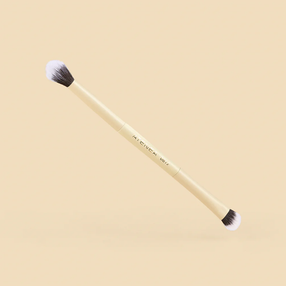 BROCHA DUO PLANA CREMA Y DIFUMINADORA