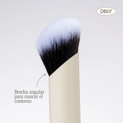 BROCHA DUO GLAM 07 PARA CORRECTOR Y CONTORNO