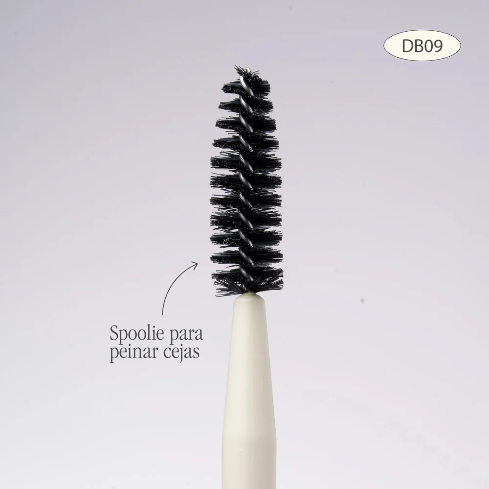 BROCHA DUO GLAM 09 PARA CEJAS Y ESPÁTULA