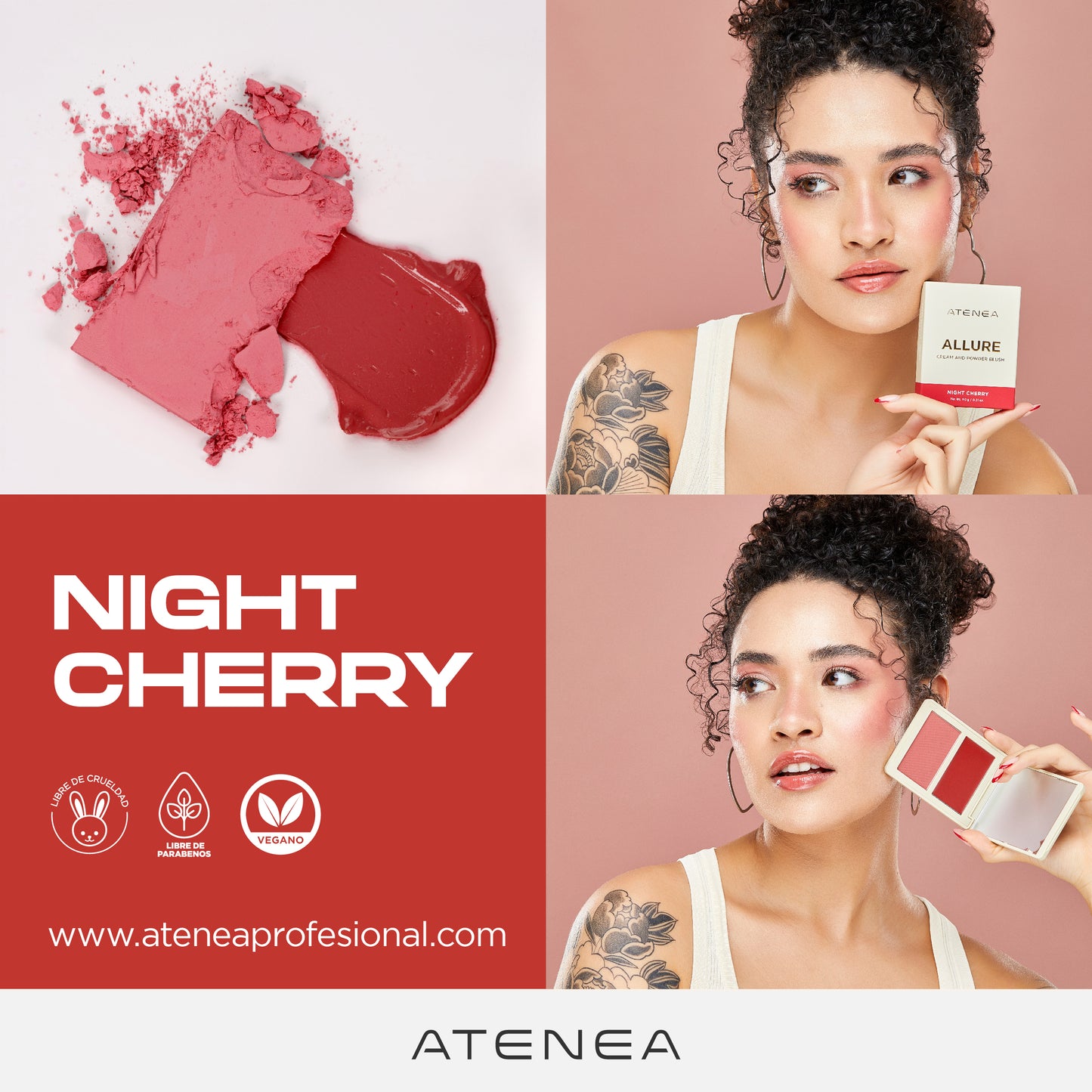 RUBOR EN DÚO ALLURE CREMA Y POLVO COMPACTO